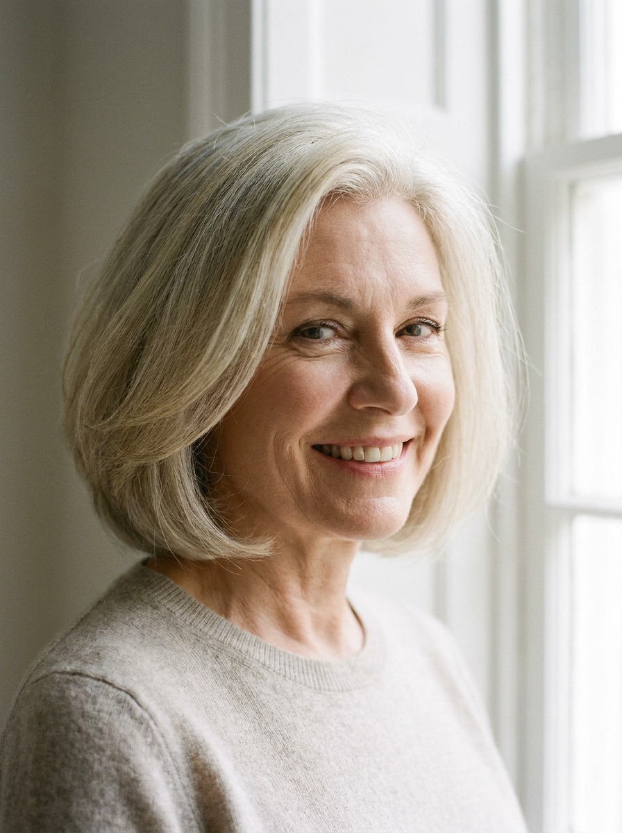 Voluminöser Bob für feines Haar als Bob Frisuren ab 50 Inspiration 2026